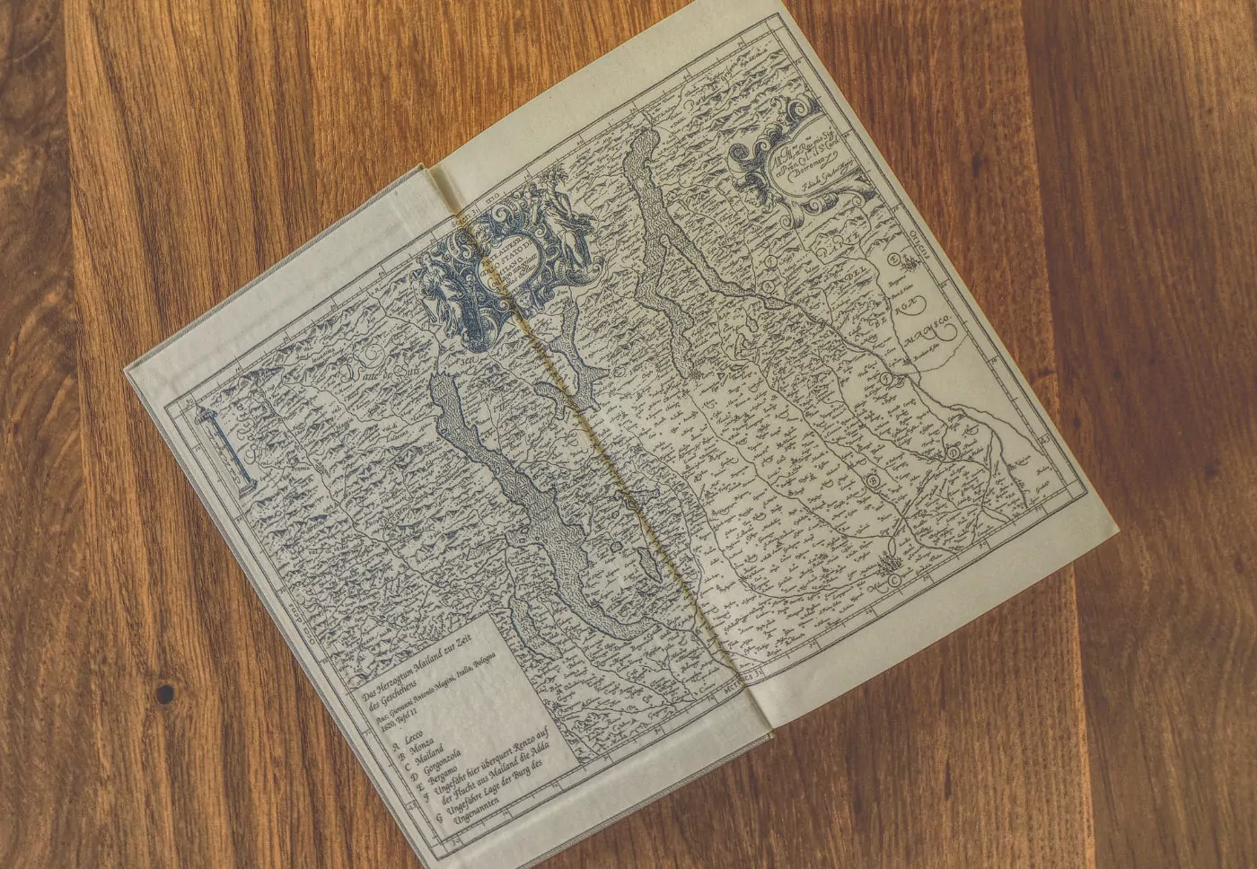 Buch Karte Manzoni Die Brautleute