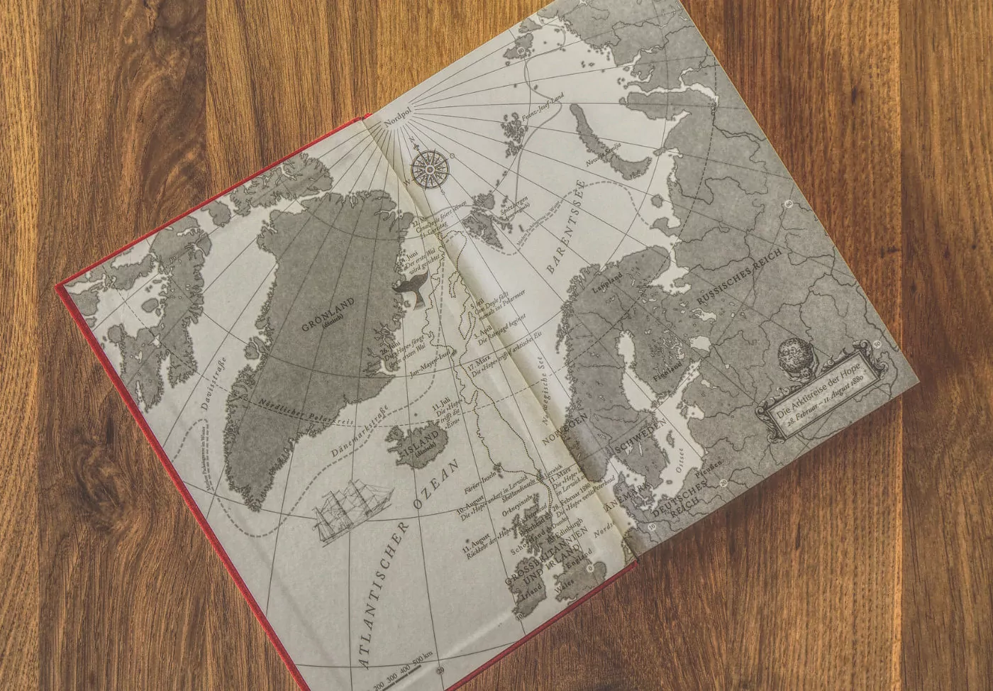 Buch Karte Doyle Polarmeer